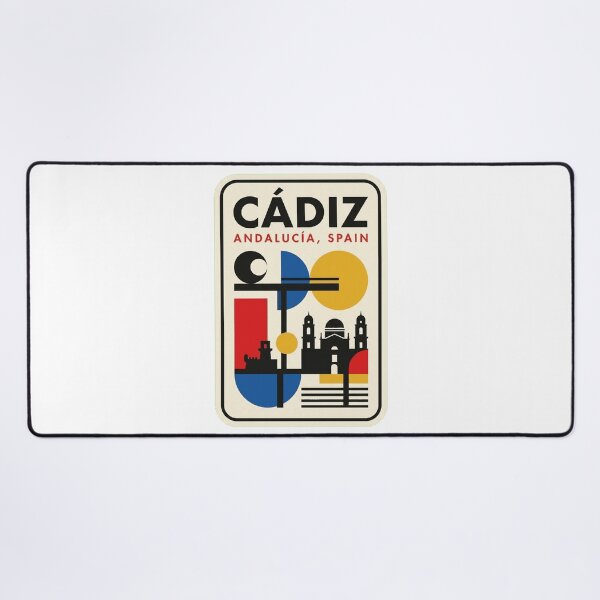 Item preview, Retro Cádiz Bauhaus Geometric Skyline designed and sold by k3rstman1.