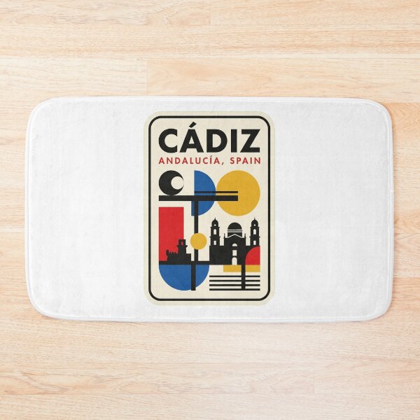 Item preview, Retro Cádiz Bauhaus Geometric Skyline designed and sold by k3rstman1.