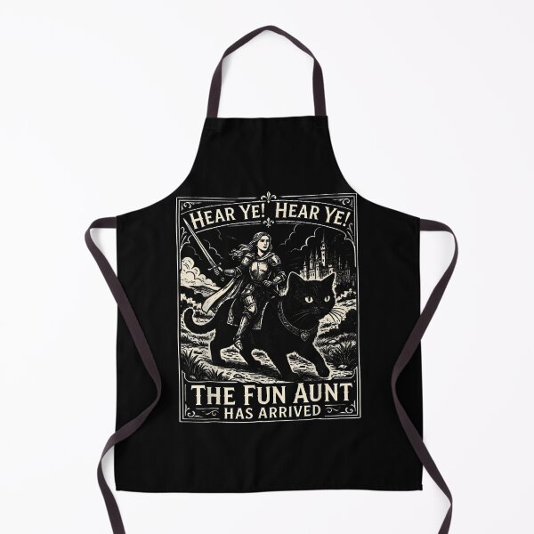 Item preview, Funny Hear Ye Hear Ye The Fun Aunt Has Arrived Knight Cat designed and sold by Eat-Apples.