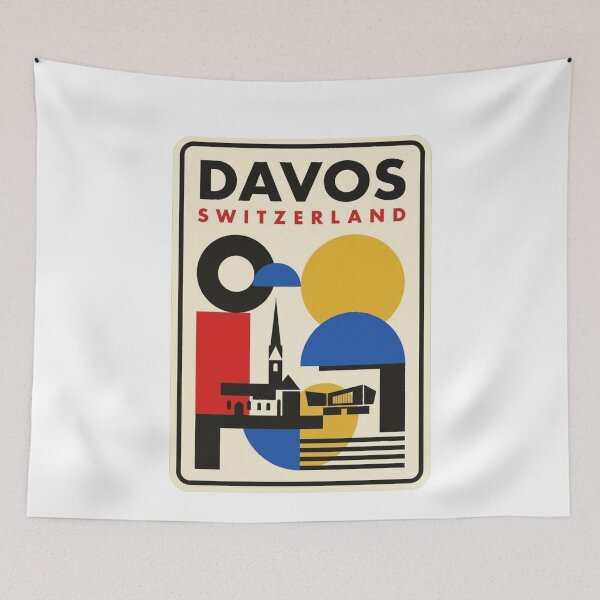 Item preview, Retro Davos Bauhaus Geometric Skyline designed and sold by k3rstman1.