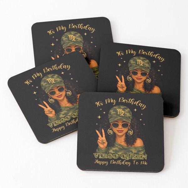 Item preview, Virgo Queen Black Woman With Cap Camo It'S My Birthday Party designed and sold by Eat-Apples.
