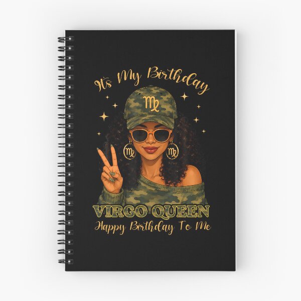 Item preview, Virgo Queen Black Woman With Cap Camo It'S My Birthday Party designed and sold by Eat-Apples.