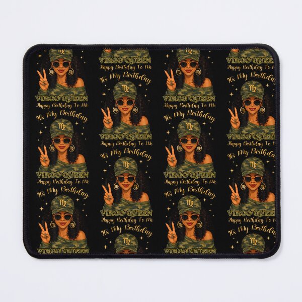 Item preview, Virgo Queen Black Woman With Cap Camo It'S My Birthday Party designed and sold by Eat-Apples.
