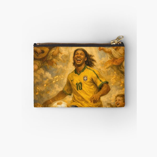 Item preview, Ronaldinho – The Eternal Smile | Baroque Football Legend Art designed and sold by WhisperFrame.