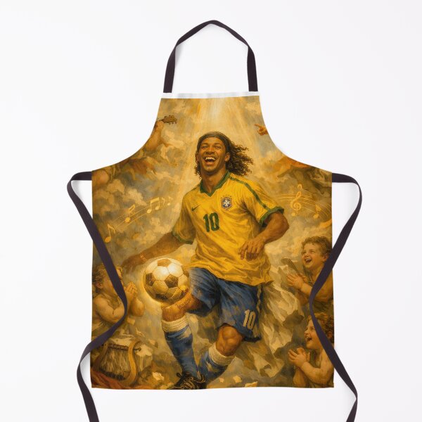 Item preview, Ronaldinho – The Eternal Smile | Baroque Football Legend Art designed and sold by WhisperFrame.