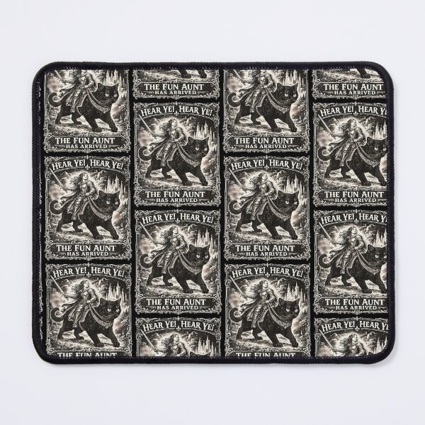 Item preview, Black Cat Hear Ye Fun Aunt Has Arrived  designed and sold by Eat-Apples.