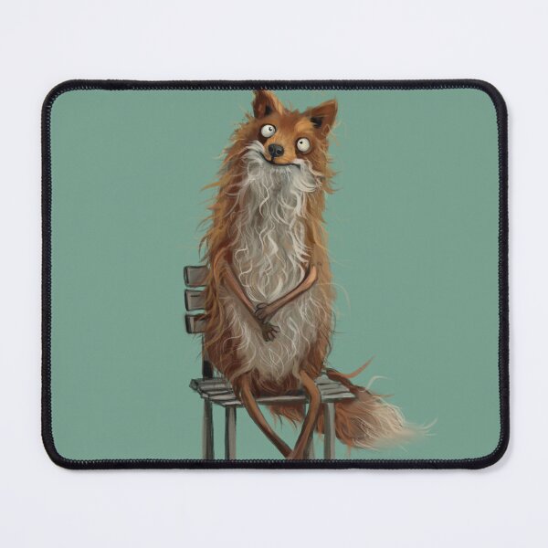 Item preview, Funny Awkward Fox Sitting on Chair Illustration - Quirky Animal Art⁷ designed and sold by jassoart.