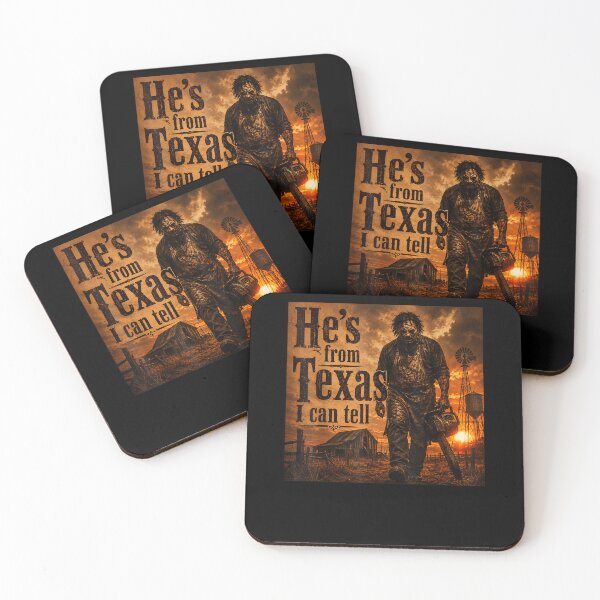 Item preview, He's from Texas I can Tell Halloween Chainsaw Horror designed and sold by Juansustait.