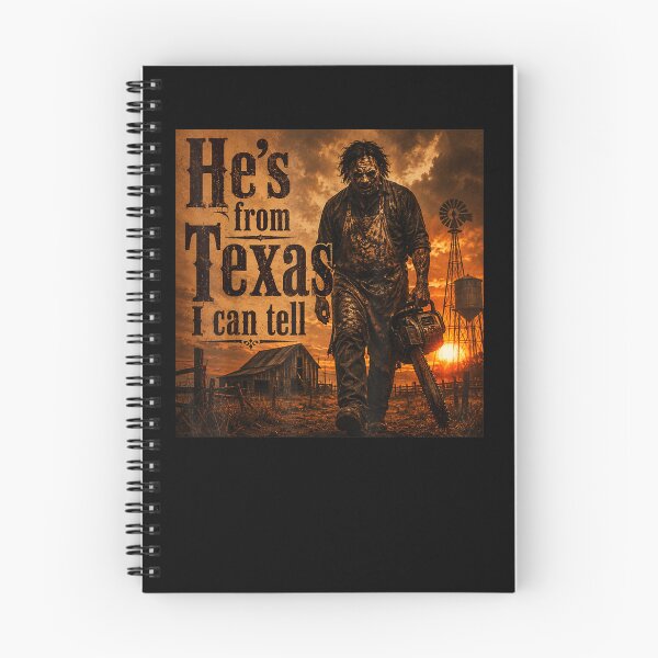 Item preview, He's from Texas I can Tell Halloween Chainsaw Horror designed and sold by Juansustait.