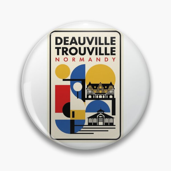 Item preview, Retro Deauville Trouville Bauhaus Geometric Skyline designed and sold by k3rstman1.