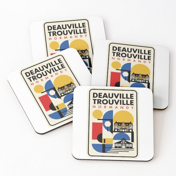 Item preview, Retro Deauville Trouville Bauhaus Geometric Skyline designed and sold by k3rstman1.