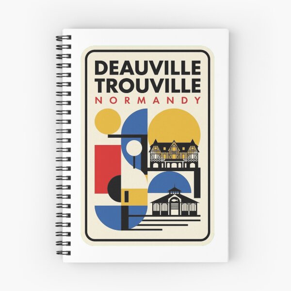 Item preview, Retro Deauville Trouville Bauhaus Geometric Skyline designed and sold by k3rstman1.
