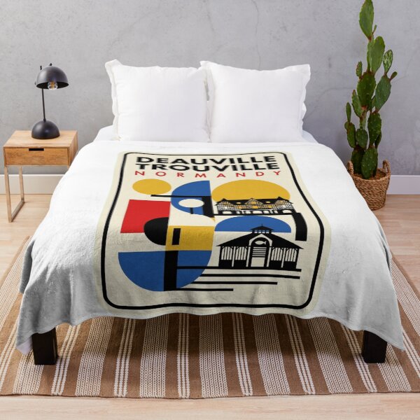 Item preview, Retro Deauville Trouville Bauhaus Geometric Skyline designed and sold by k3rstman1.
