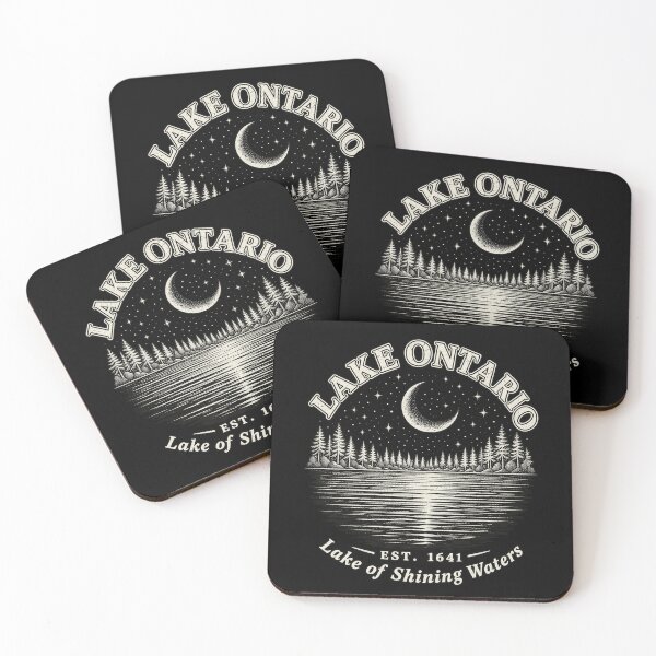Item preview, Lake Ontario Lake Of Shining Waters Vintage Nature Pine Trees designed and sold by JimJefferiesSh.