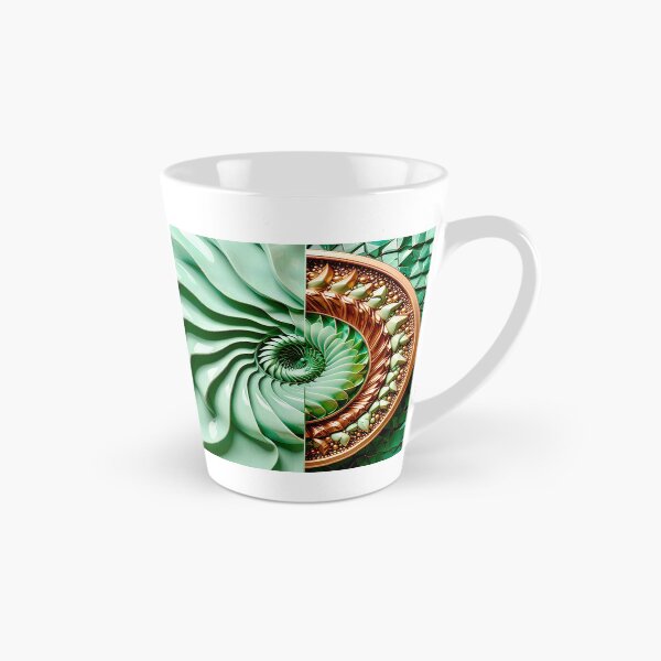 Item preview, Celadon Wave and Metallic Copper Vortex designed and sold by Vicky Brago-Mitchell®.