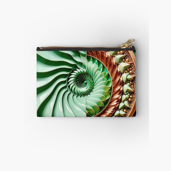 Item preview, Celadon Wave and Metallic Copper Vortex designed and sold by Vicky Brago-Mitchell®.