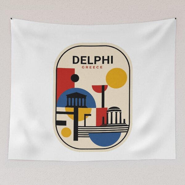 Item preview, Retro Delphi Bauhaus Geometric Skyline designed and sold by k3rstman1.