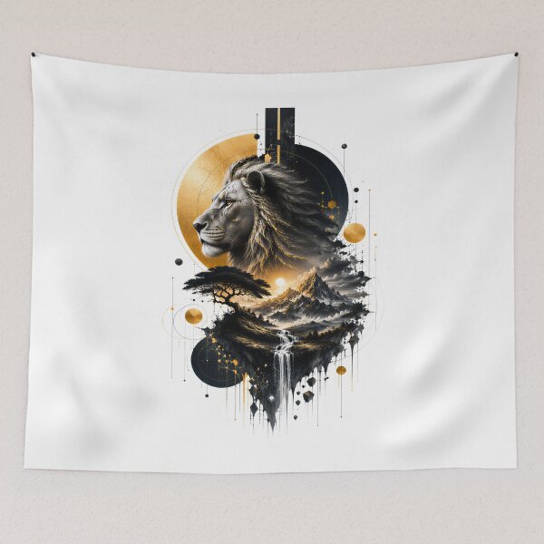 Item preview, The Lion's Gaze Meets the Mountains' Might designed and sold by KLERIKSTORE.