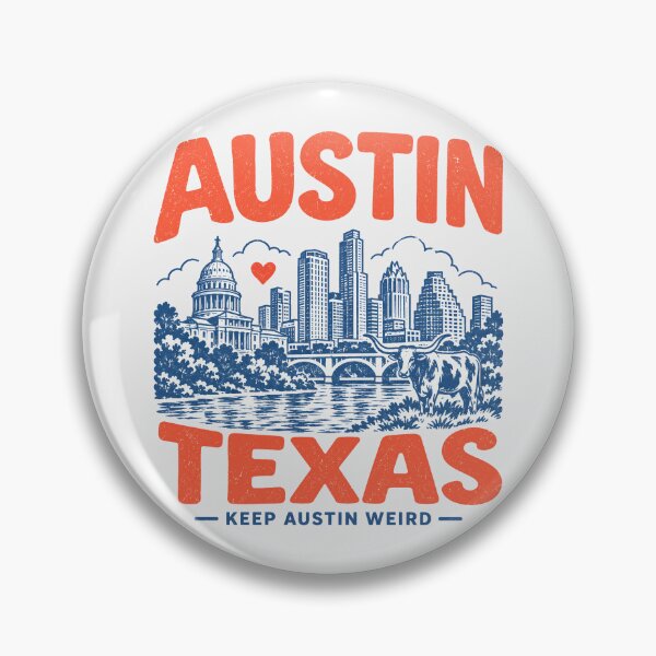 Item preview, Austin Texas Retro City designed and sold by HowToCanadian.
