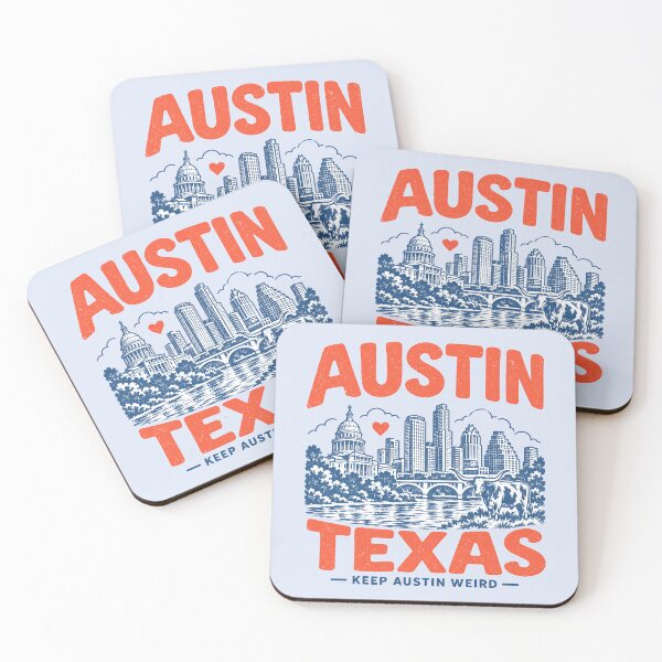 Item preview, Austin Texas Retro City designed and sold by HowToCanadian.