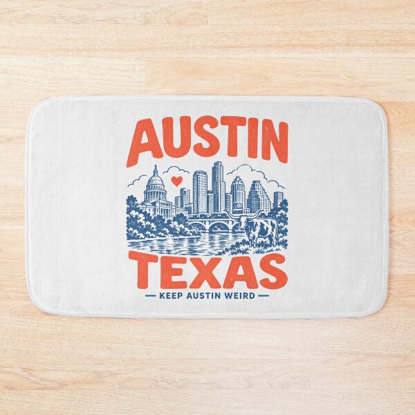 Item preview, Austin Texas Retro City designed and sold by HowToCanadian.
