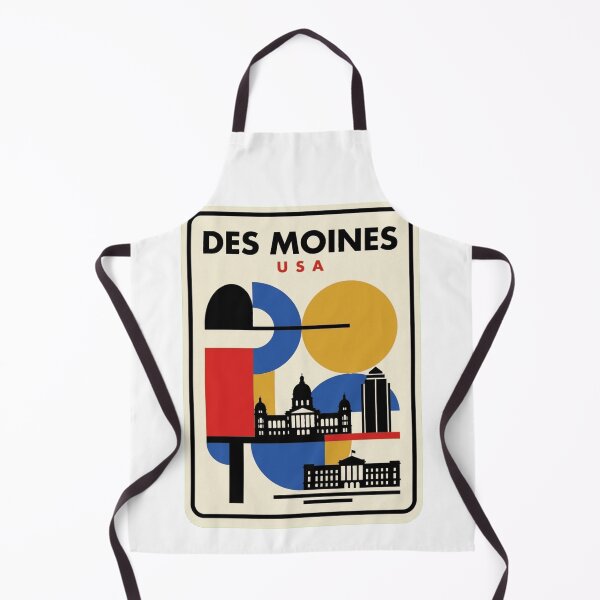 Artikelvorschau, Retro Des Moines Bauhaus Geometrische Skyline entworfen und verkauft von k3rstman1.