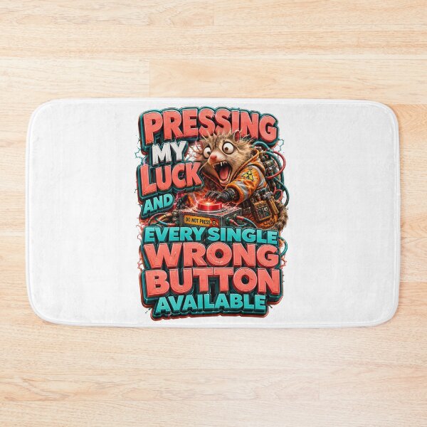 Item preview, Pressing My Luck And Every Single Wrong Button Available Raccoon designed and sold by Sovereign Supply Co..