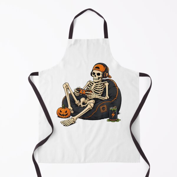Item preview, Funny Halloween Skeleton Gamer Video Gaming Mens Boys Kids designed and sold by Eat-Apples.