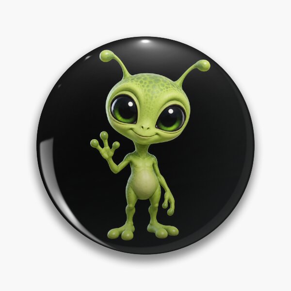 Item preview, Cute Alien Waving designed and sold by Moviebuff91.