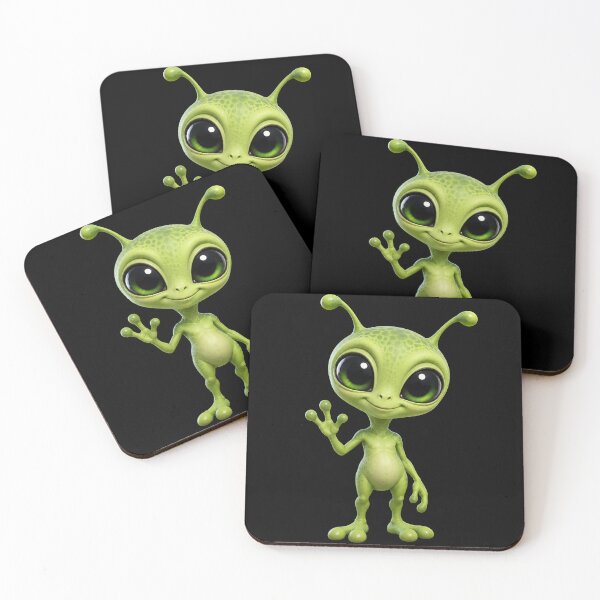 Item preview, Cute Alien Waving designed and sold by Moviebuff91.