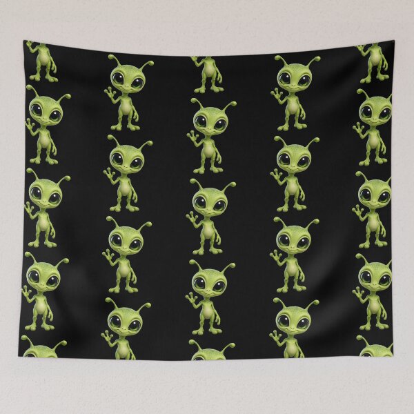 Item preview, Cute Alien Waving designed and sold by Moviebuff91.