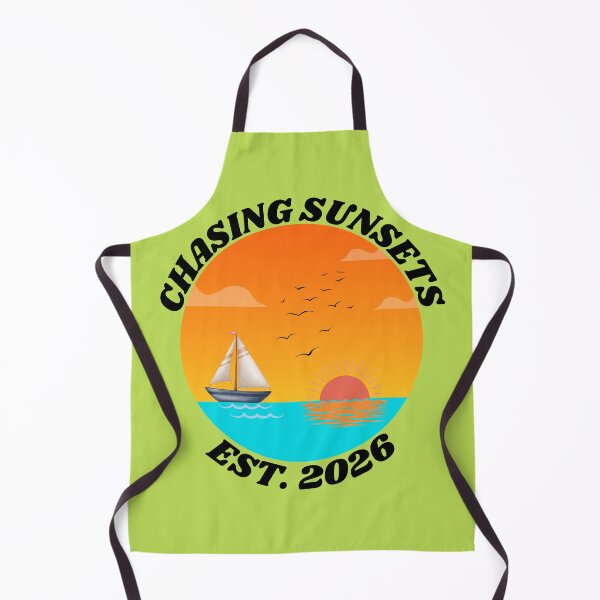 Item preview, Chasing Sunsets Est 2026 - Vintage Sailboat Ocean Graphic designed and sold by Frafri92.