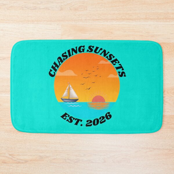 Item preview, Chasing Sunsets Est 2026 - Vintage Sailboat Ocean Graphic designed and sold by Frafri92.