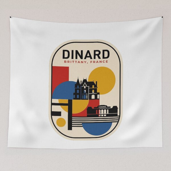 Item preview, Retro Dinard Bauhaus Geometric Skyline designed and sold by k3rstman1.