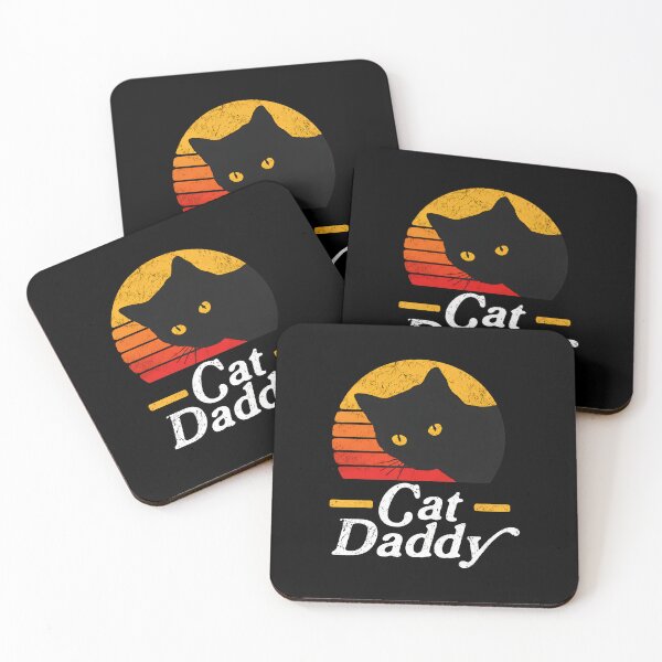 Item preview, Retro Cat Daddy Sunset Vintage Feline Lover Apparel designed and sold by Dmo3HarkoArt.