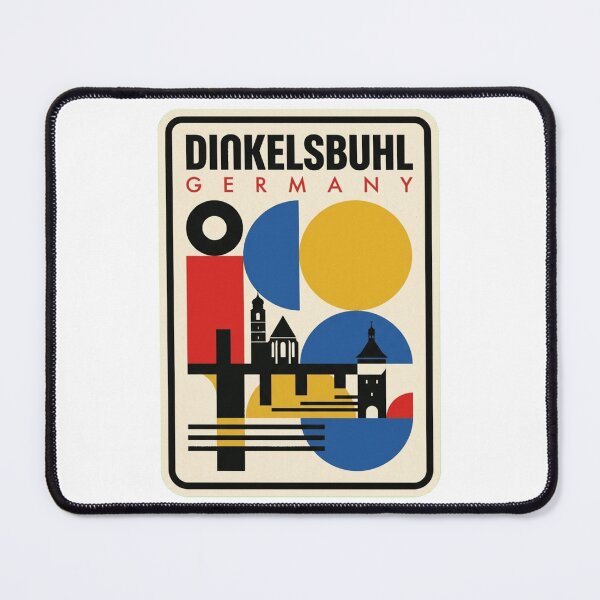 Item preview, Retro Dinkelsbuhl Bauhaus Geometric Skyline designed and sold by k3rstman1.
