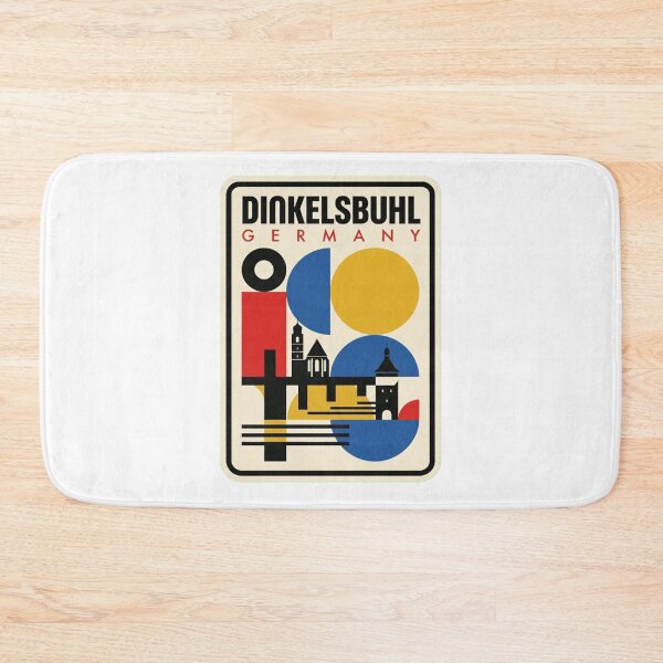 Item preview, Retro Dinkelsbuhl Bauhaus Geometric Skyline designed and sold by k3rstman1.