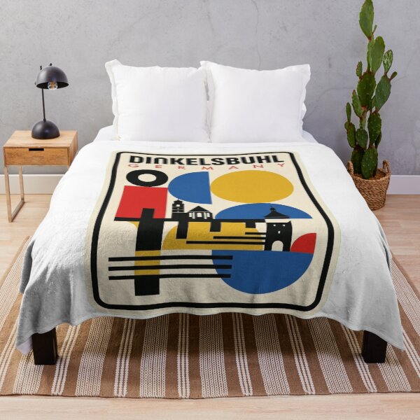 Item preview, Retro Dinkelsbuhl Bauhaus Geometric Skyline designed and sold by k3rstman1.