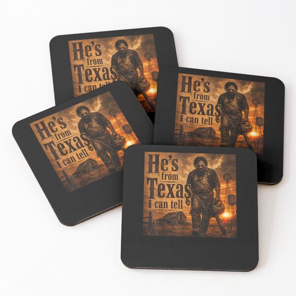 Item preview, He's from Texas I can Tell Halloween Chainsaw Horror  designed and sold by MatherFisher.