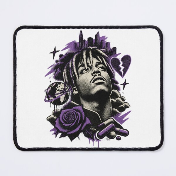 Item preview, Juice Wrld Halftone Style Portrait Art Design | ⭐⭐⭐⭐⭐ Best Seller designed and sold by SilverNox.