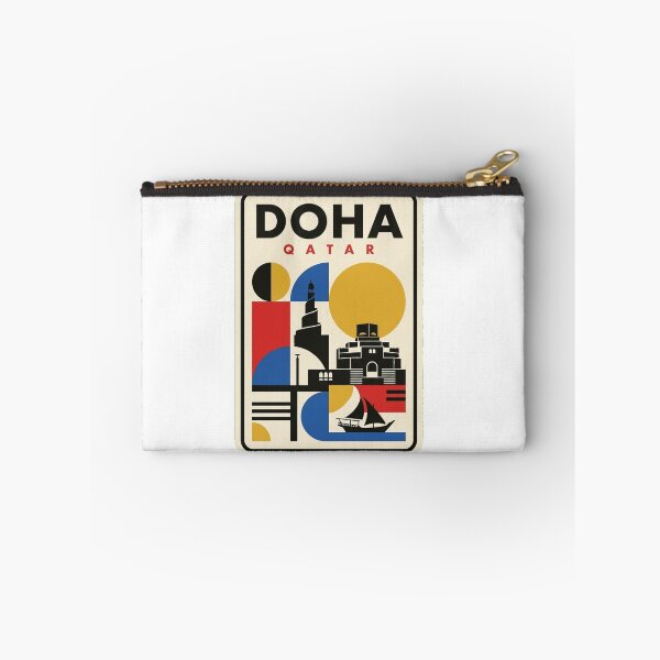 Item preview, Retro Doha Bauhaus Geometric Skyline designed and sold by k3rstman1.