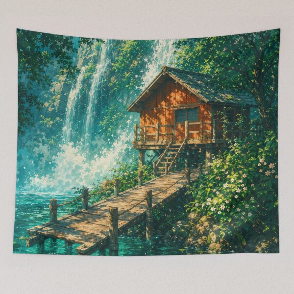 Item preview, Hidden Waterfall Cabin designed and sold by H-Tsvetkova.