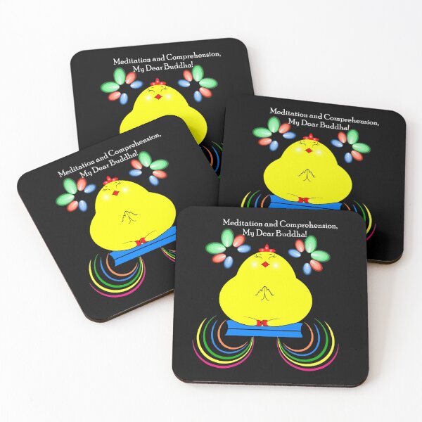 Item preview, The Little Blessing Chick Series  ,  Meditation and Comprhension,My Dear Buddha! designed and sold by Shirley cute art .