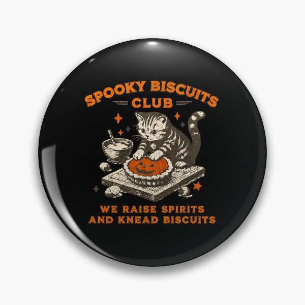 Item preview, Spooky Biscuits Club Cat Baking Pumpkin Pie Vintage Halloween designed and sold by Dmo3HarkoArt.