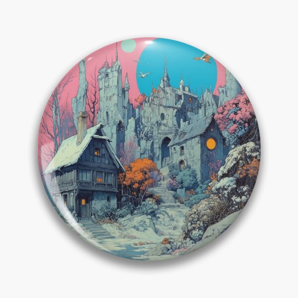 Item preview, Enchanted Winter Castle Village designed and sold by EchoWave11.