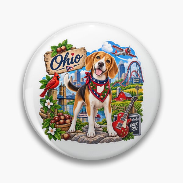 Item preview, Ohio Buckeye Dog designed and sold by Whimspired By Paxx.