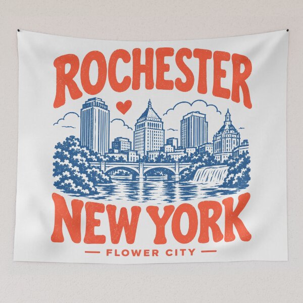 Item preview, Rochester New York Retro City designed and sold by HowToCanadian.