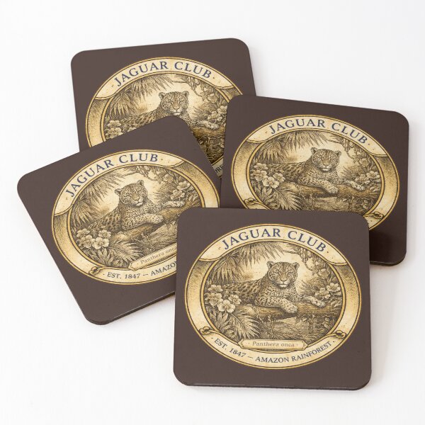 Item preview, Jaguar Club Amazon Rainforest Vintage Badge designed and sold by CalmCapy Co.