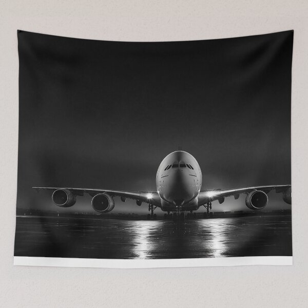 Item preview, A380 in Black and White designed and sold by Skyframe Aviation.