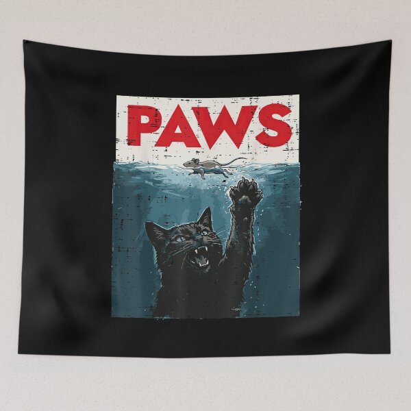 Item preview, Funny Paws Cat Mouse Underwater Meme Animal Humor Vintage Graphic designed and sold by Lexastrong.